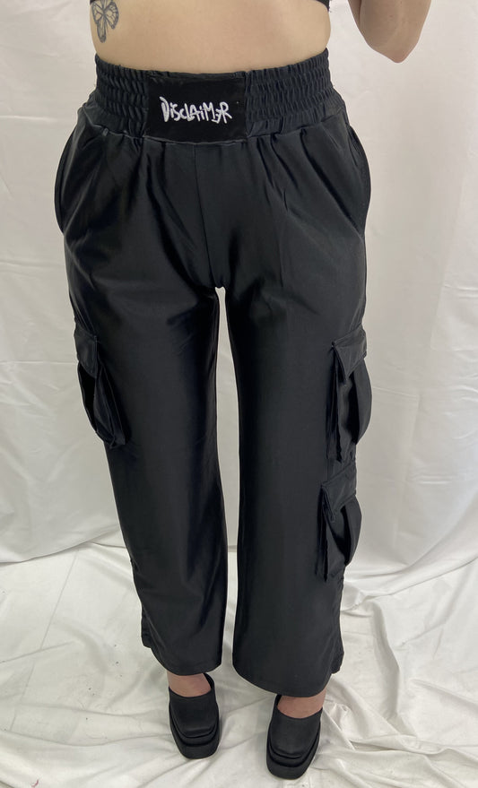 Pantalone donna Cargo Nero DISCLAIMER