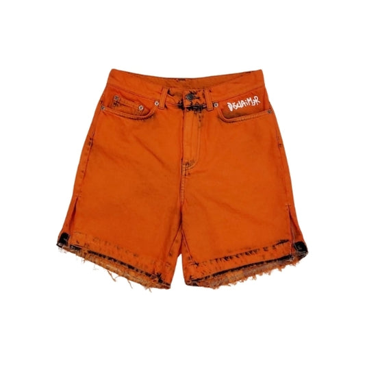 Shorts donna Jeans Arancione DISCLAIMER