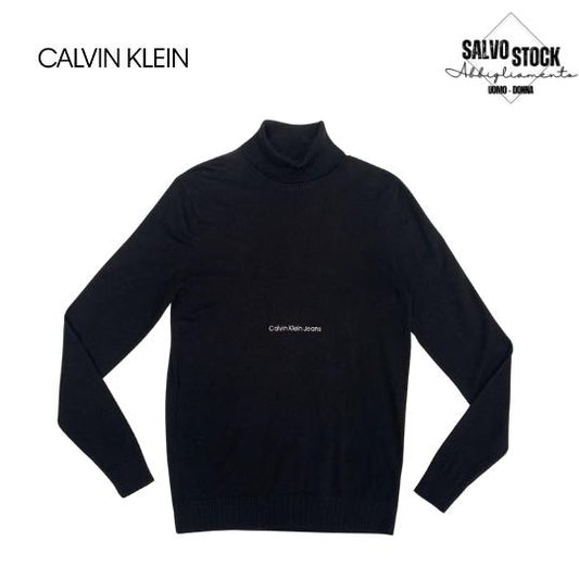 Maglia uomo dolcevita Nero CALVIN KLEIN