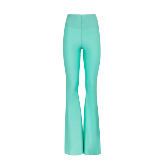 Leggins maxi zampa donna verde acqua EFFEK FK24