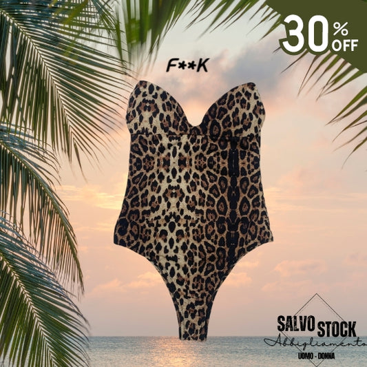 Costume Monokini donna EFFEK Leopardato FK24