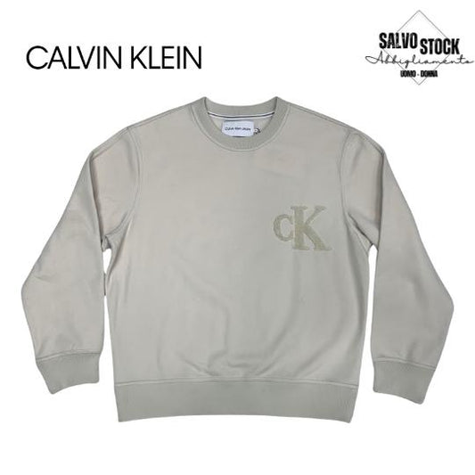 Felpa uomo girocollo Panna CALVIN KLEIN