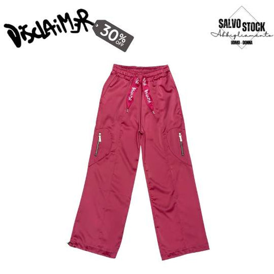 Pantalone donna in raso Fuxia DISCLAIMER