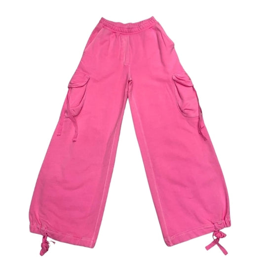 Pantalone donna cargo in felpa Fuxia Fluo EFFEK