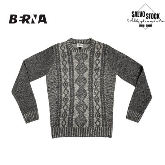 Maglia uomo girocollo Grigio BERNA