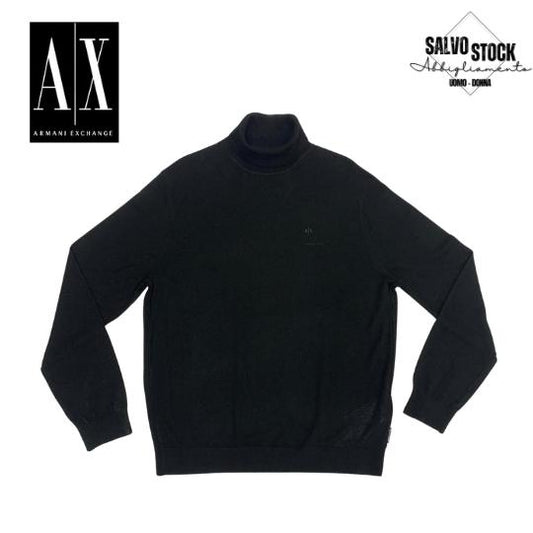 Maglia uomo dolcevita Nero ARMANI AX