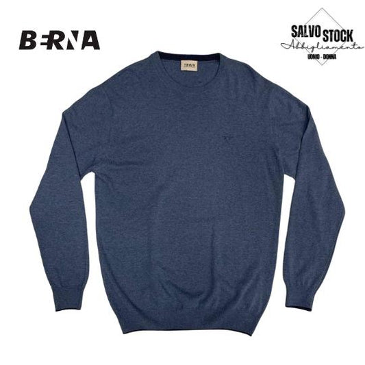 Maglia uomo girocollo Azzurro BERNA